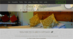 Desktop Screenshot of clairescottages.co.za