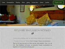 Tablet Screenshot of clairescottages.co.za